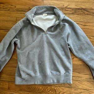 Grey brandy Melville quarter zip